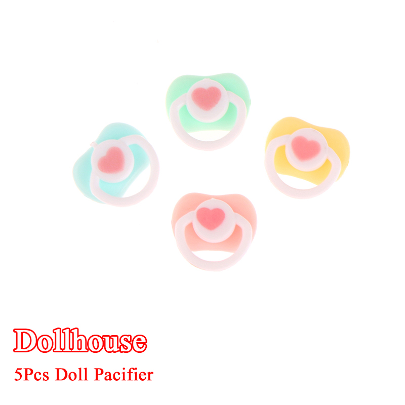 Kids Toys Play - 5Pcs Lovely Mini Doll Pacifier Play