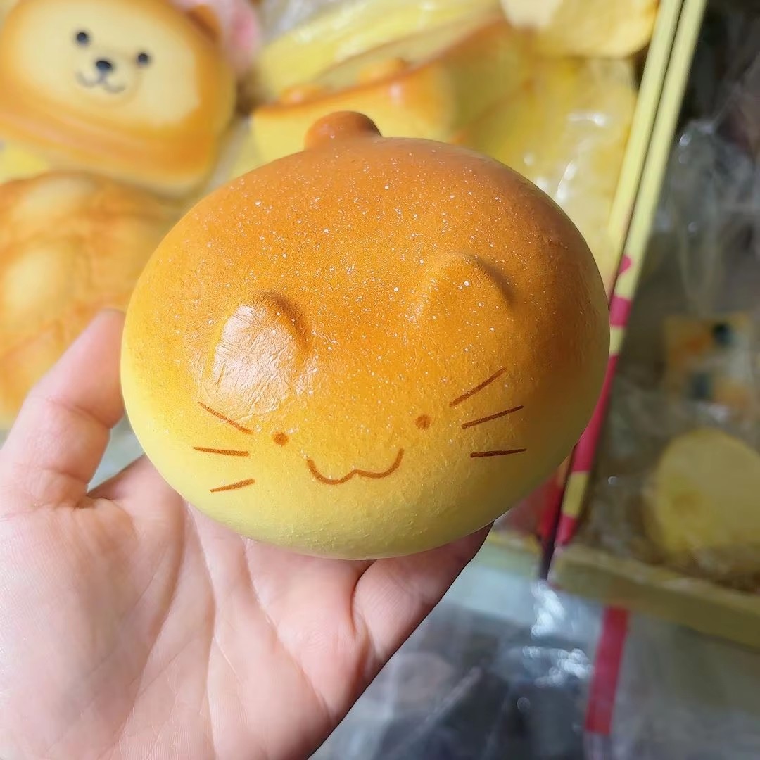 Kids Quiet Toys - Squishy Bread Cat Slow Rising Stress