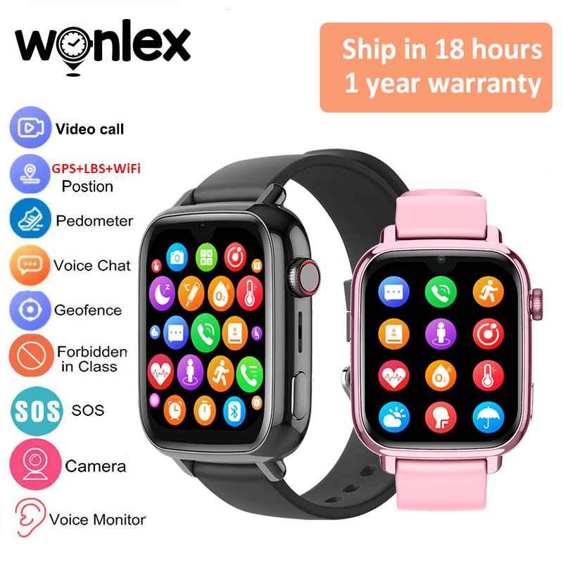 Kids Smartwatch Gps - Wonlex KT34 Children's Smart Watch 4G
