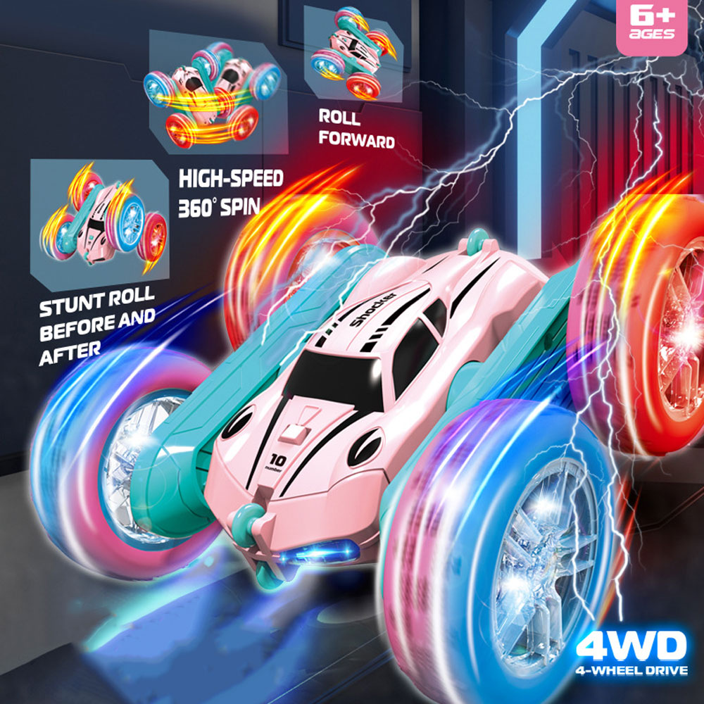 Kids Toys Electric Car - 2.4G RC Stunt Car Electric Remote