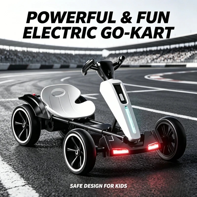 Kids Toys Electric Car - Foldable Kids Electric Go Kart With