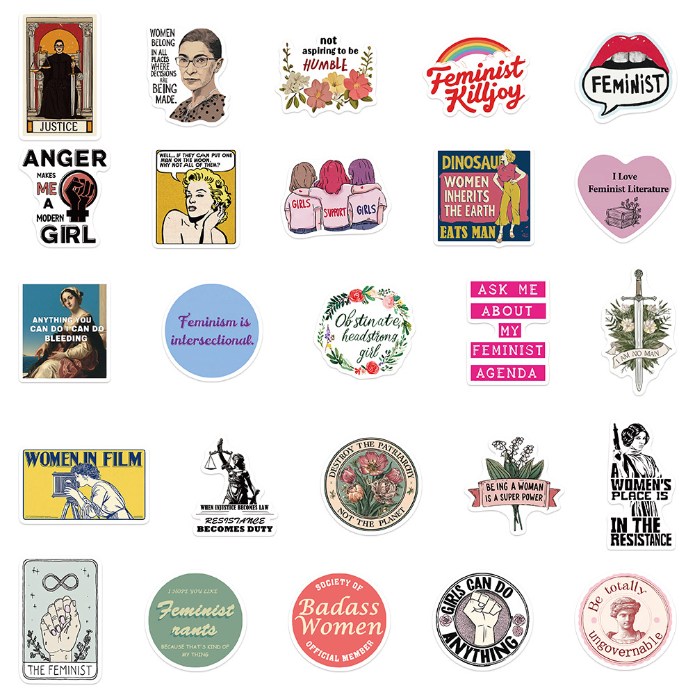 50PCS Feminist Girl Power Stic - đánh giá và giá Kids Toys Quotes