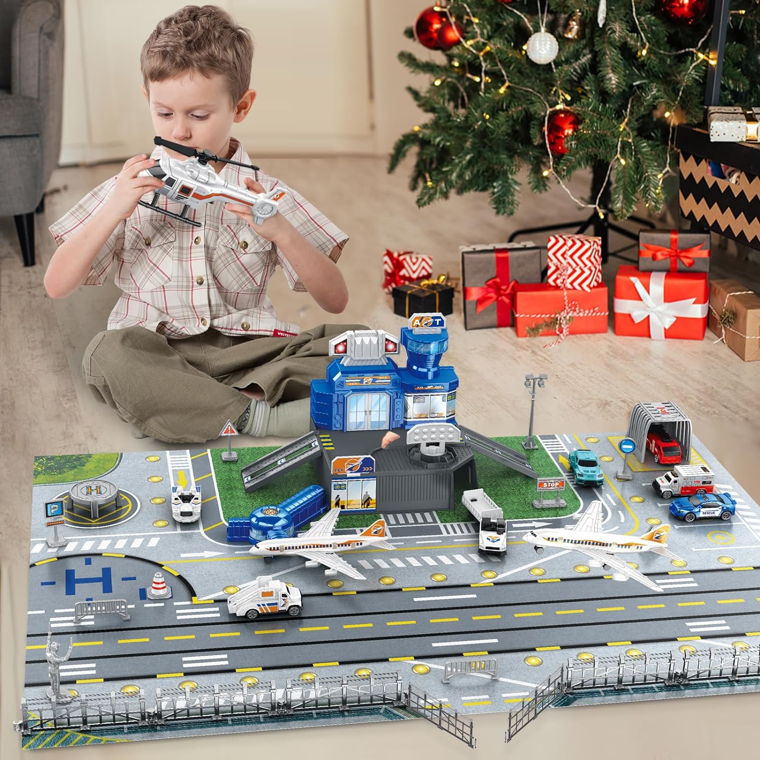 Children's Airport Scene Toy S - đánh giá và giá Kids Toys Xmas