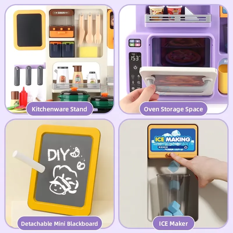 90cm Large Pretend Play Kitche - đánh giá và giá Play Kitchen Set