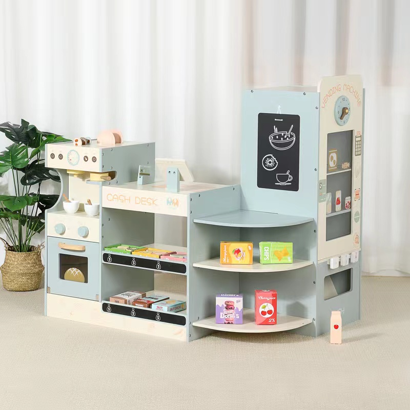 Kids Wooden Grocery Store Play - đánh giá và giá Kids Toys Vending Machine