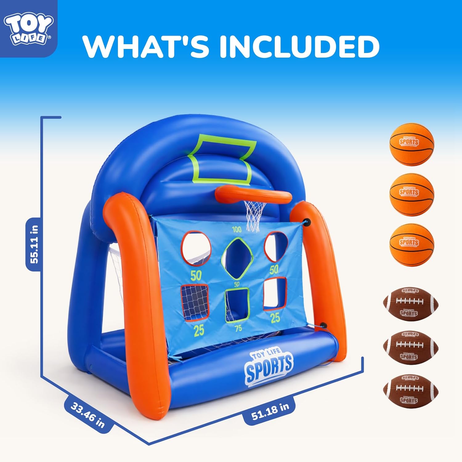 Multi-Sport Pool Games Inflata - đánh giá và giá Kids Toys Play