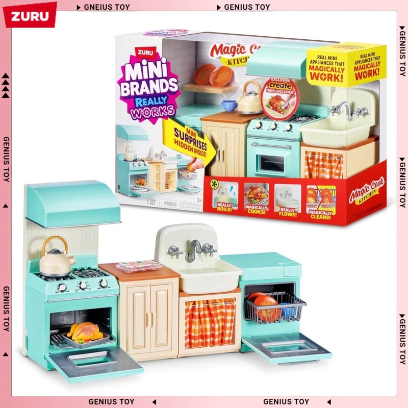 Zuru Mini Brands Magic Cook Ki - đánh giá và giá Play Kitchen Set