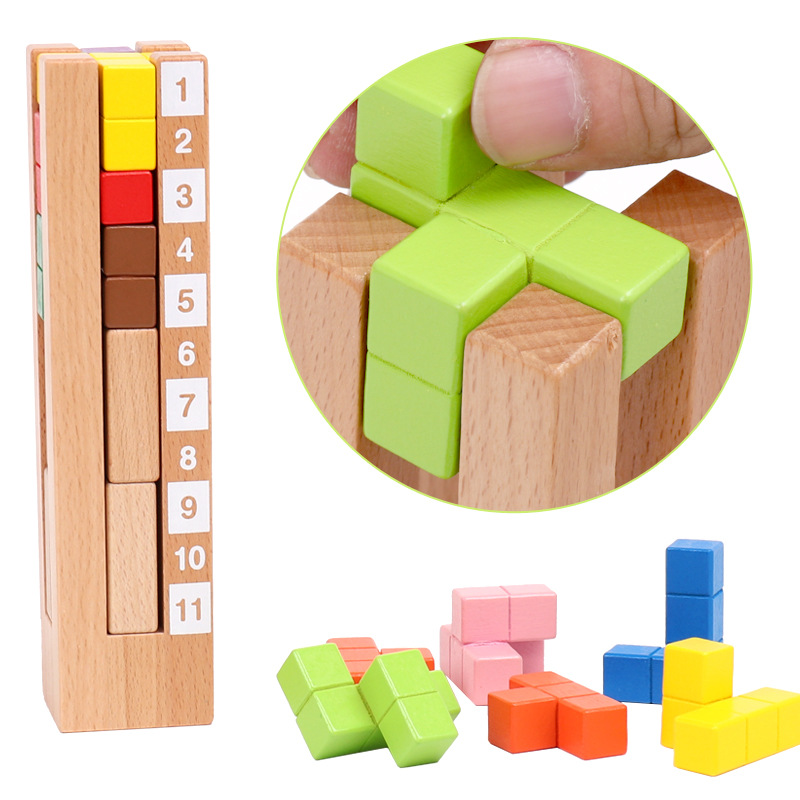 Khối Tháp Hình Khối Bằng Gỗ Đồ - đánh giá và giá Kids Toys Now