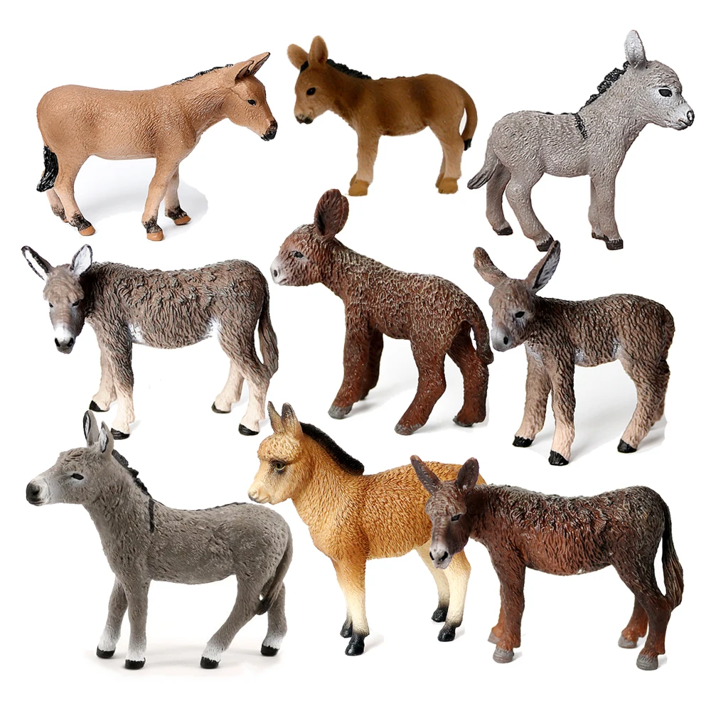 Donkey Model Toy Animals Figur - đánh giá và giá Kids Toys Xmas
