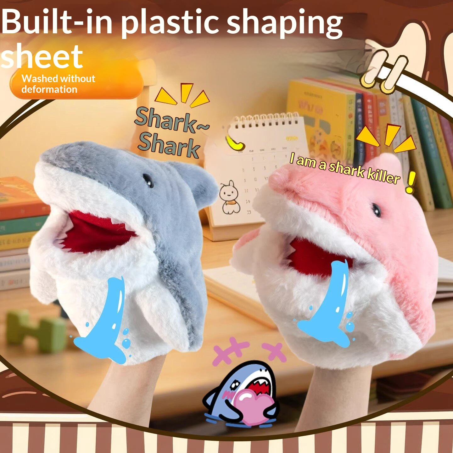 Shark Hand Puppet Plush Shark  - đánh giá và giá Kids Toys Play