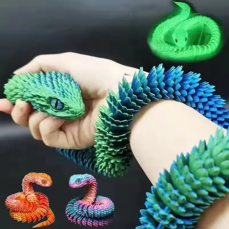 3D Printed Snake Movable Joint - đánh giá và giá Kids Toys Xmas
