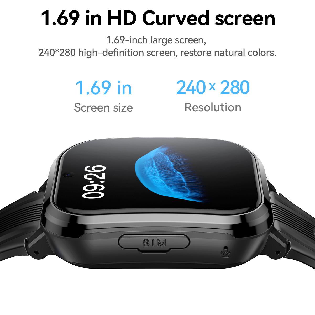 HOCO Y108 1.69inch HD LCD Curv - đánh giá và giá Kids Smartwatch Gps
