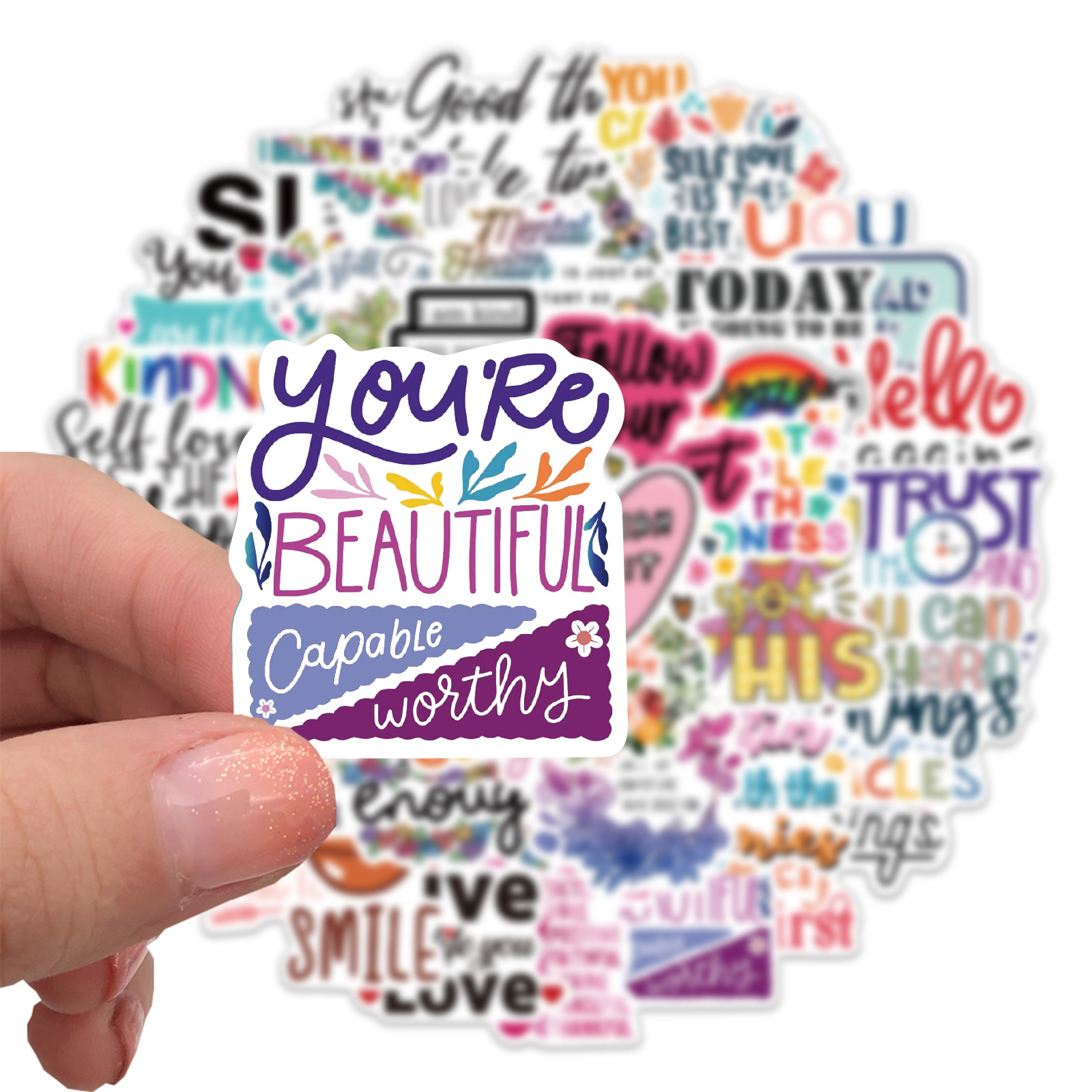 10/52PCS Inspirational Sticker - đánh giá và giá Kids Toys Quotes